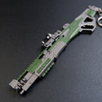 Apex Legends Charge Rifle 16cm Metal Keychain – Zinc Alloy Hitscan Sniper Replica Collectible