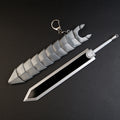 Berserk Guts Dragon Slayer Greatsword 17cm Metal Keychain with Scabbard – Zinc Alloy Anime Replica Collectible