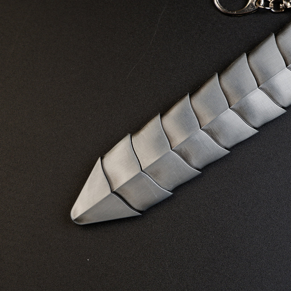 Berserk Guts Dragon Slayer Greatsword 17cm Metal Keychain with Scabbard – Zinc Alloy Anime Replica Collectible