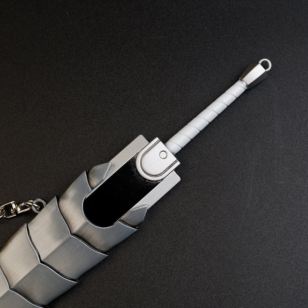 Berserk Guts Dragon Slayer Greatsword 17cm Metal Keychain with Scabbard – Zinc Alloy Anime Replica Collectible