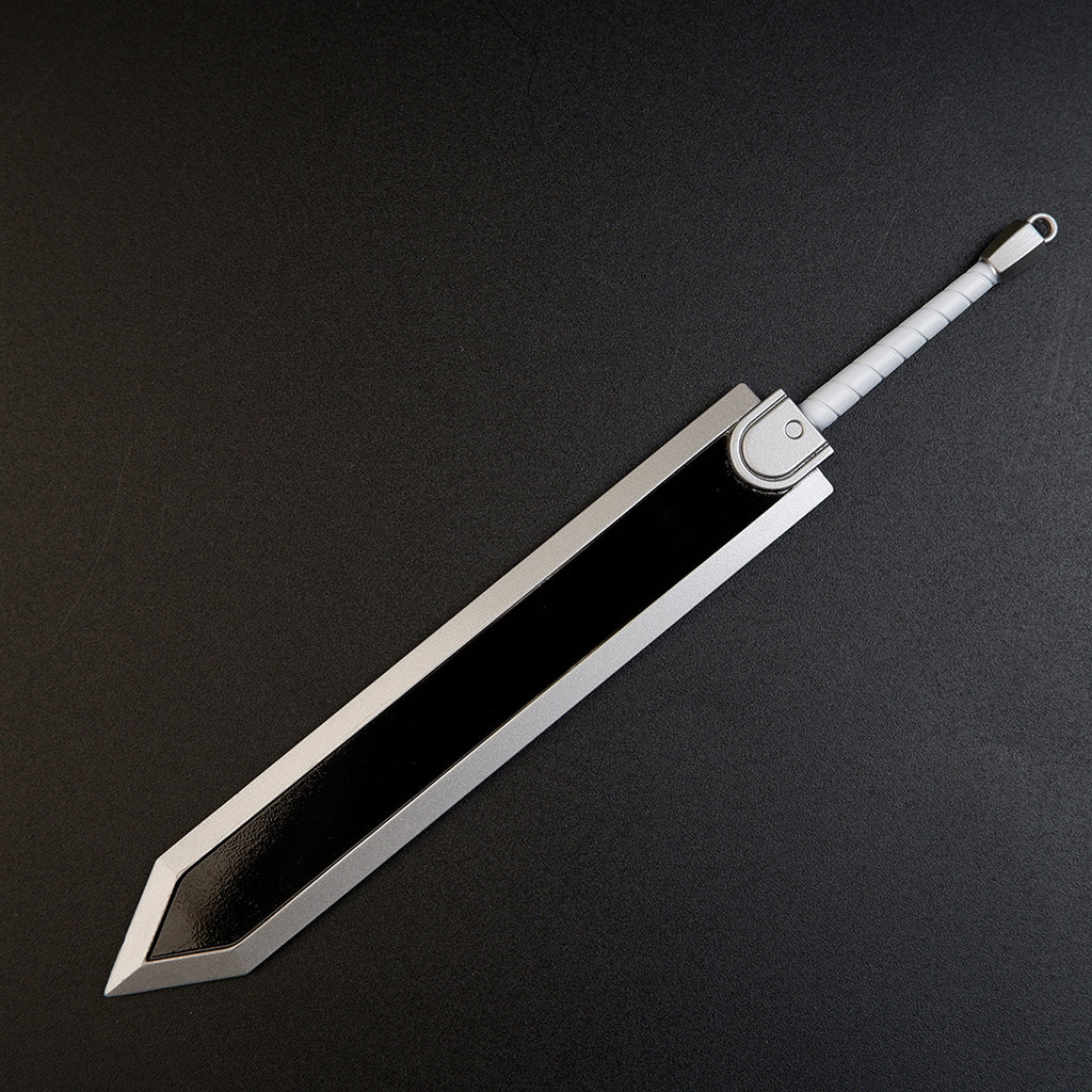 Berserk Guts Dragon Slayer Greatsword 17cm Metal Keychain with Scabbard – Zinc Alloy Anime Replica Collectible