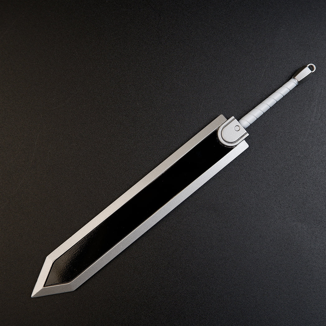 Berserk Guts Dragon Slayer Greatsword 17cm Metal Keychain with Scabbard – Zinc Alloy Anime Replica Collectible