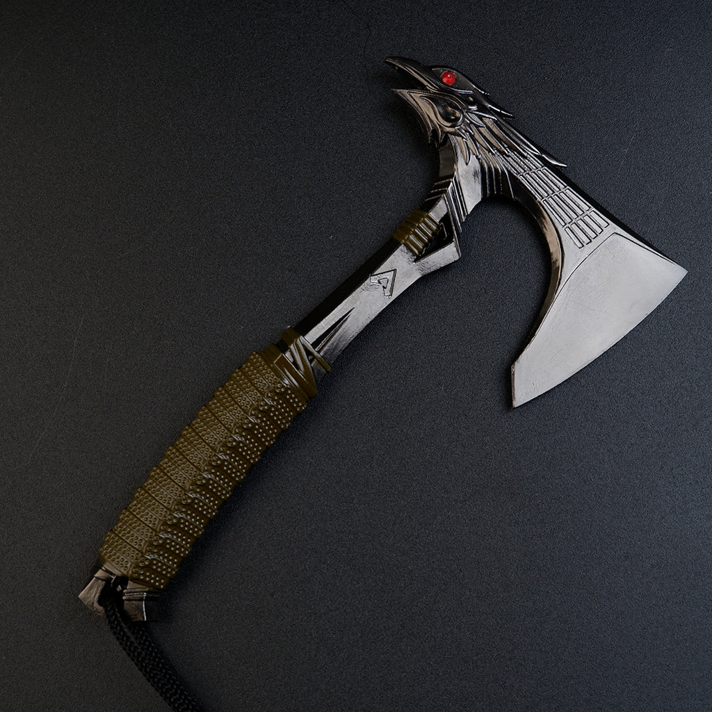 Apex Legends Bloodhound Heirloom Raven's Bite 16cm Metal Replica – Zinc Alloy Raven Skull Tomahawk Axe Collectible