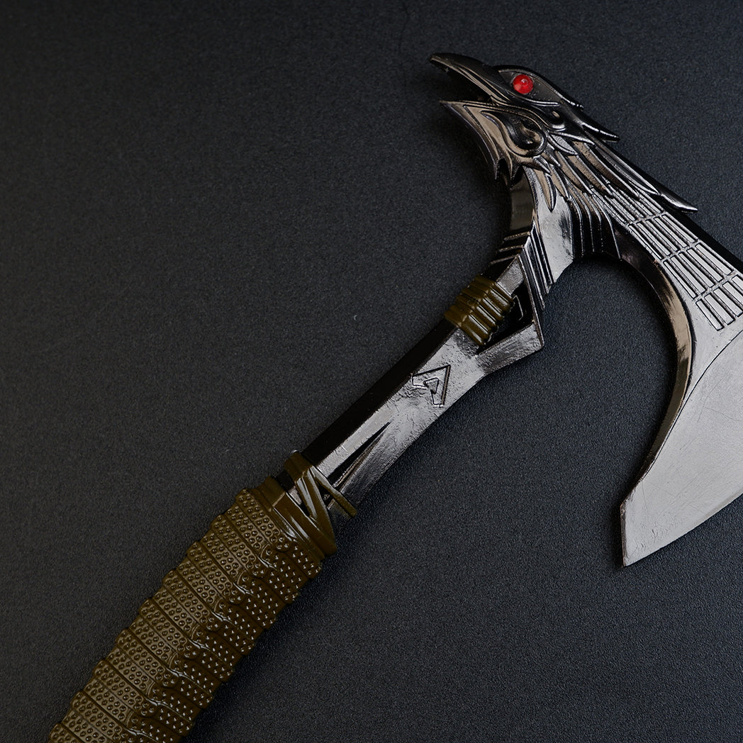 Apex Legends Bloodhound Heirloom Raven's Bite 16cm Metal Replica – Zinc Alloy Raven Skull Tomahawk Axe Collectible