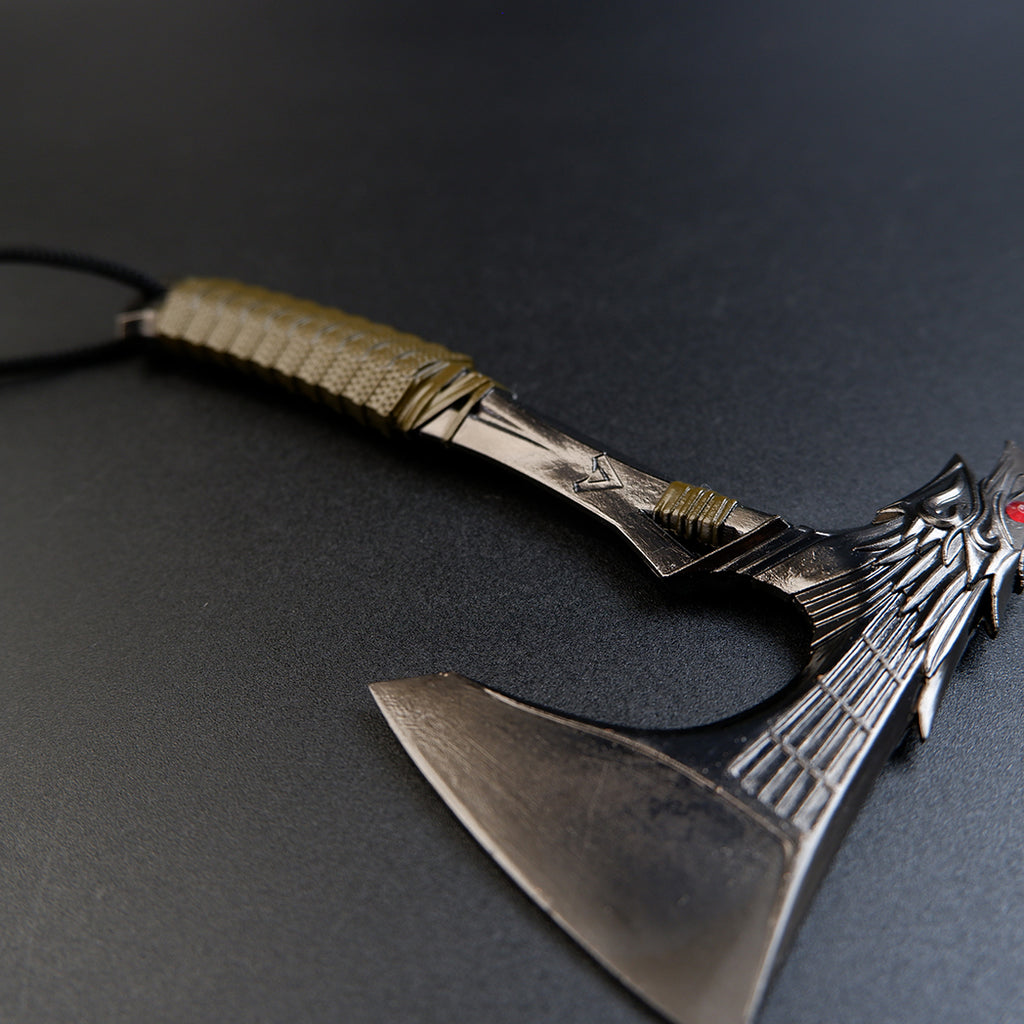 Apex Legends Bloodhound Heirloom Raven's Bite 16cm Metal Replica – Zinc Alloy Raven Skull Tomahawk Axe Collectible