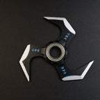 Apex Legends Wraith Heirloom Shuriken Fidget Spinner - Premium Metal Three-Blade Gyro Toy Model, Antique Engraved & Cyber Neon Styles for Gamers