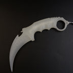 CS2 CS:GO Karambit Glow in the Dark 19cm Practice Trainer – Luminous Eco-Resin Blunt Flip Toy Collectible