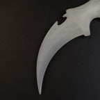 CS2 CS:GO Karambit Glow in the Dark 19cm Practice Trainer – Luminous Eco-Resin Blunt Flip Toy Collectible