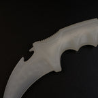 CS2 CS:GO Karambit Glow in the Dark 19cm Practice Trainer – Luminous Eco-Resin Blunt Flip Toy Collectible