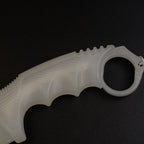 CS2 CS:GO Karambit Glow in the Dark 19cm Practice Trainer – Luminous Eco-Resin Blunt Flip Toy Collectible