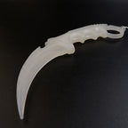 CS2 CS:GO Karambit Glow in the Dark 19cm Practice Trainer – Luminous Eco-Resin Blunt Flip Toy Collectible