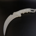 CS2 CS:GO Karambit Glow in the Dark 19cm Practice Trainer – Luminous Eco-Resin Blunt Flip Toy Collectible