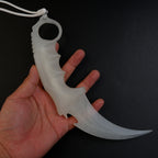 CS2 CS:GO Karambit Glow in the Dark 19cm Practice Trainer – Luminous Eco-Resin Blunt Flip Toy Collectible