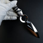 Valorant Jett Kunai 17cm Mirror Chrome Metal Replica – Zinc Alloy Dual-Tone Throwing Knife Collectible