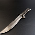 Valorant Reaver Knife 18cm Brushed Gunmetal Metal Replica – Zinc Alloy Dark Gothic Dagger Collectible