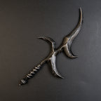 Elden Ring Bloodhound's Fang Curved Greatsword Metal Weapon Replica - 8.7" Zinc Alloy Curved Sword Toy Model Gift for Gamers & Collectors