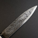 Valorant Xenohunter Knife 19cm Tiger Embossed Metal Replica – Zinc Alloy Antique Gunmetal Tactical Dagger Collectible