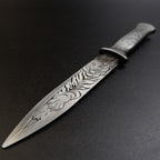 Valorant Xenohunter Knife 19cm Tiger Embossed Metal Replica – Zinc Alloy Antique Gunmetal Tactical Dagger Collectible
