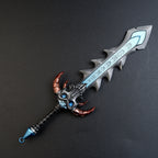 World of Warcraft Frostmourne 22cm Metal Replica – Zinc Alloy Lich King Arthas Blue Rune Greatsword Collectible