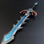 World of Warcraft Frostmourne 22cm Metal Replica – Zinc Alloy Lich King Arthas Blue Rune Greatsword Collectible