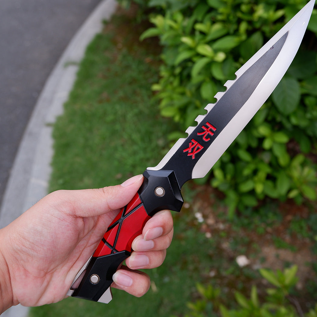 29CM/11.4'' Ego Knife Metal Blunt Blade Safety Cosplay Prop Game Collection