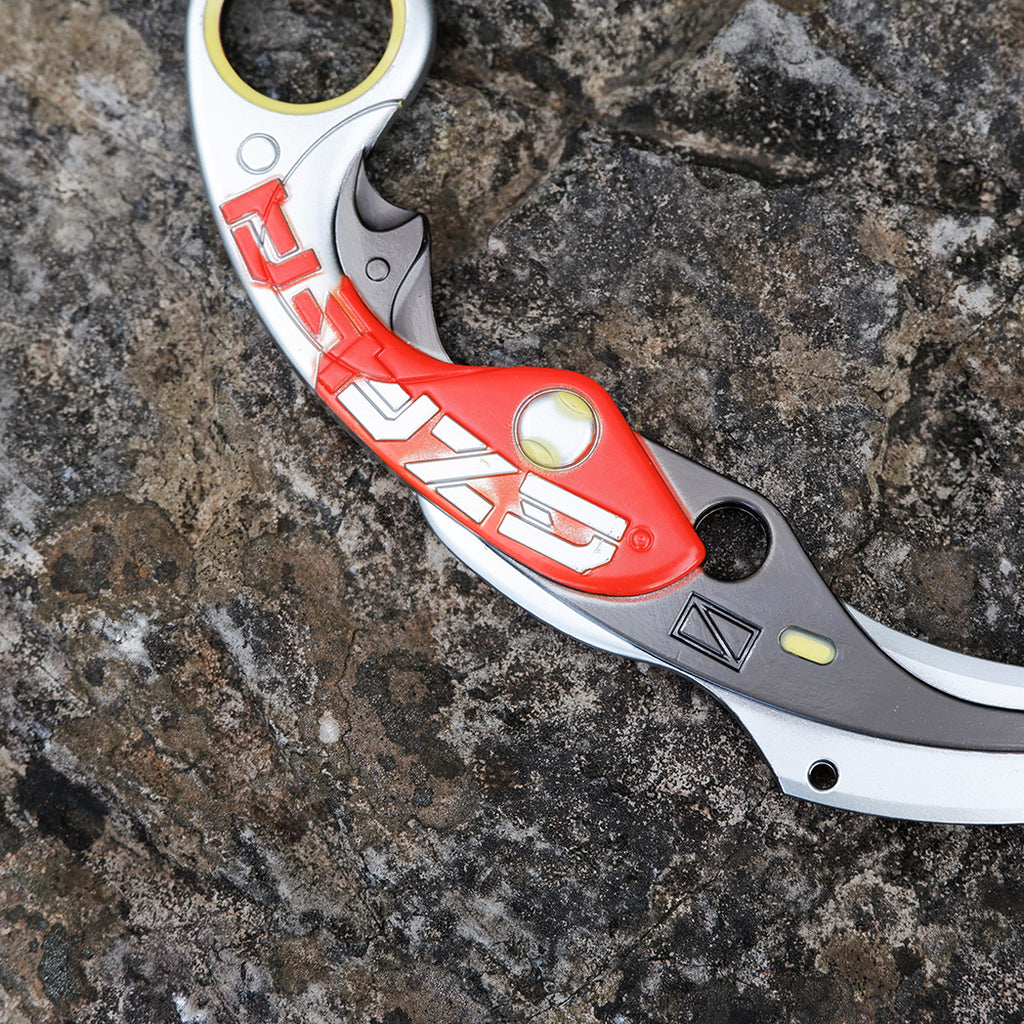 Valorant Ion Karambit Metal Knife Replica – Sci-Fi Blunt Blade | Gaming Cosplay Prop Collectible