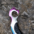 Valorant Reaver Karambit Metal Knife Replica – Gothic Blunt Blade | Gaming Cosplay Prop Collectible