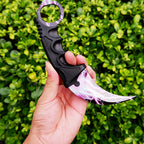 CS2 Karambit Metal Knife Replica – Purple Lightning Strike | Gaming Cosplay Prop Blunt Blade Collectible