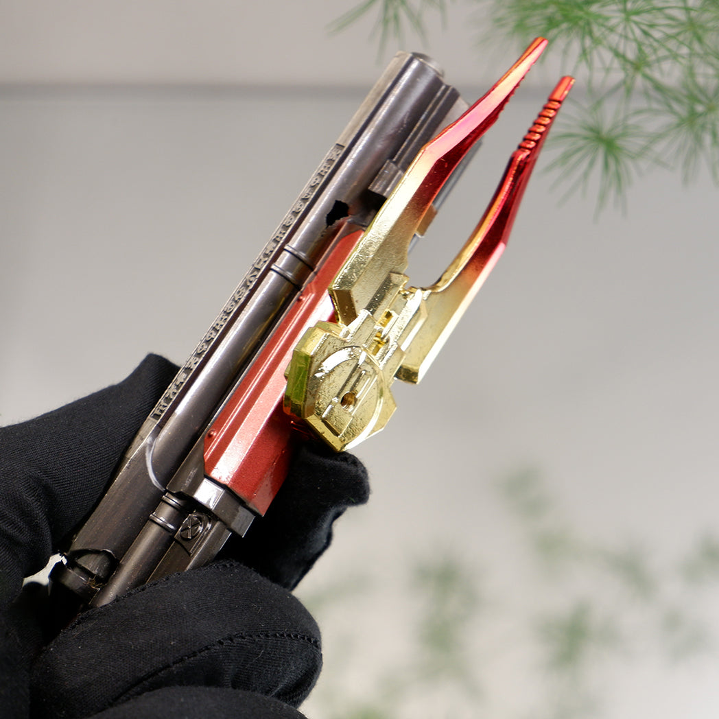 DOOM Eternal Super Shotgun 9.5cm Metal Replica with Gold Meat Hook – Zinc Alloy Doom Slayer Mini Collectible