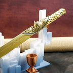 Valorant Champions Angel Knife 22cm Metal Replica with Glacier Stand – Zinc Alloy Gold or Black Angel Wing Dagger Collectible