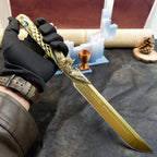 Valorant Champions Angel Knife 22cm Metal Replica with Glacier Stand – Zinc Alloy Gold or Black Angel Wing Dagger Collectible