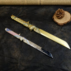 Valorant Champions Angel Knife 22cm Metal Replica with Glacier Stand – Zinc Alloy Gold or Black Angel Wing Dagger Collectible