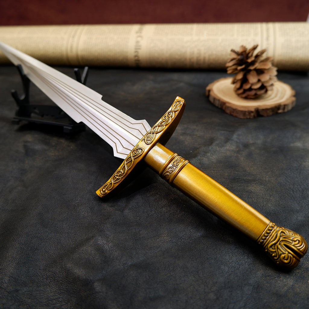 Lord of the Rings Sting Elven Dagger 22cm Metal Replica with Sheath – Zinc Alloy Frodo Hobbit Sword Collectible