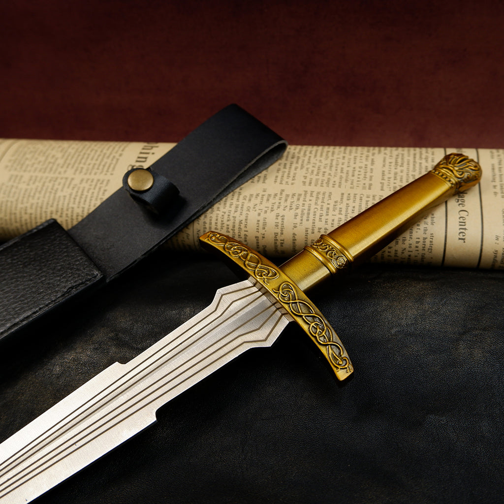 Lord of the Rings Sting Elven Dagger 22cm Metal Replica with Sheath – Zinc Alloy Frodo Hobbit Sword Collectible