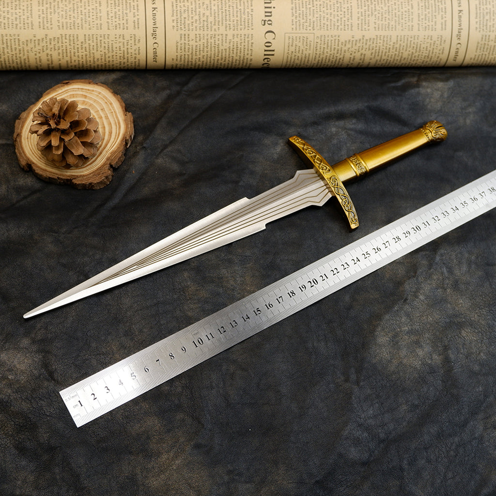 Lord of the Rings Sting Elven Dagger 22cm Metal Replica with Sheath – Zinc Alloy Frodo Hobbit Sword Collectible