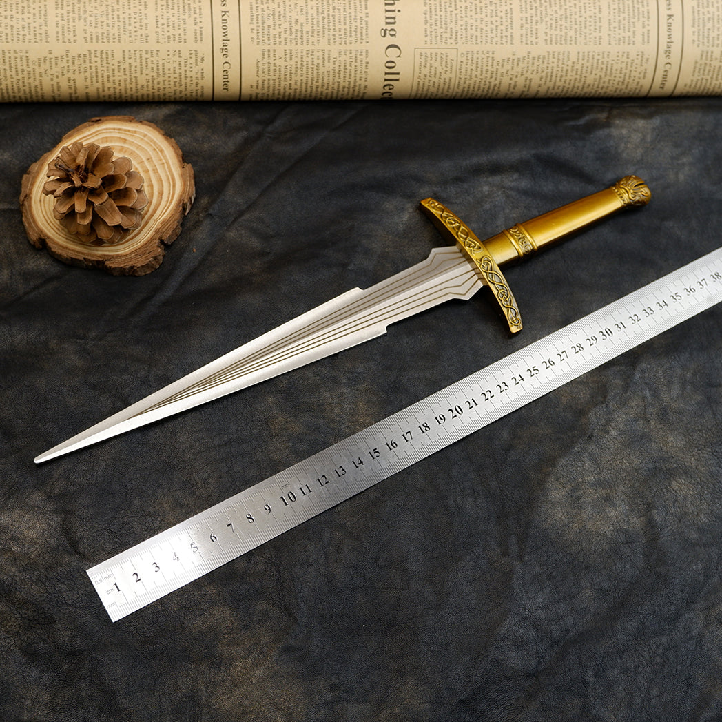 Lord of the Rings Sting Elven Dagger 22cm Metal Replica with Sheath – Zinc Alloy Frodo Hobbit Sword Collectible