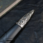 The Witcher 3 Geralt Silver Sword 22cm Metal Replica with Scabbard – Zinc Alloy Wolf School Twin Wolf Pommel Collectible