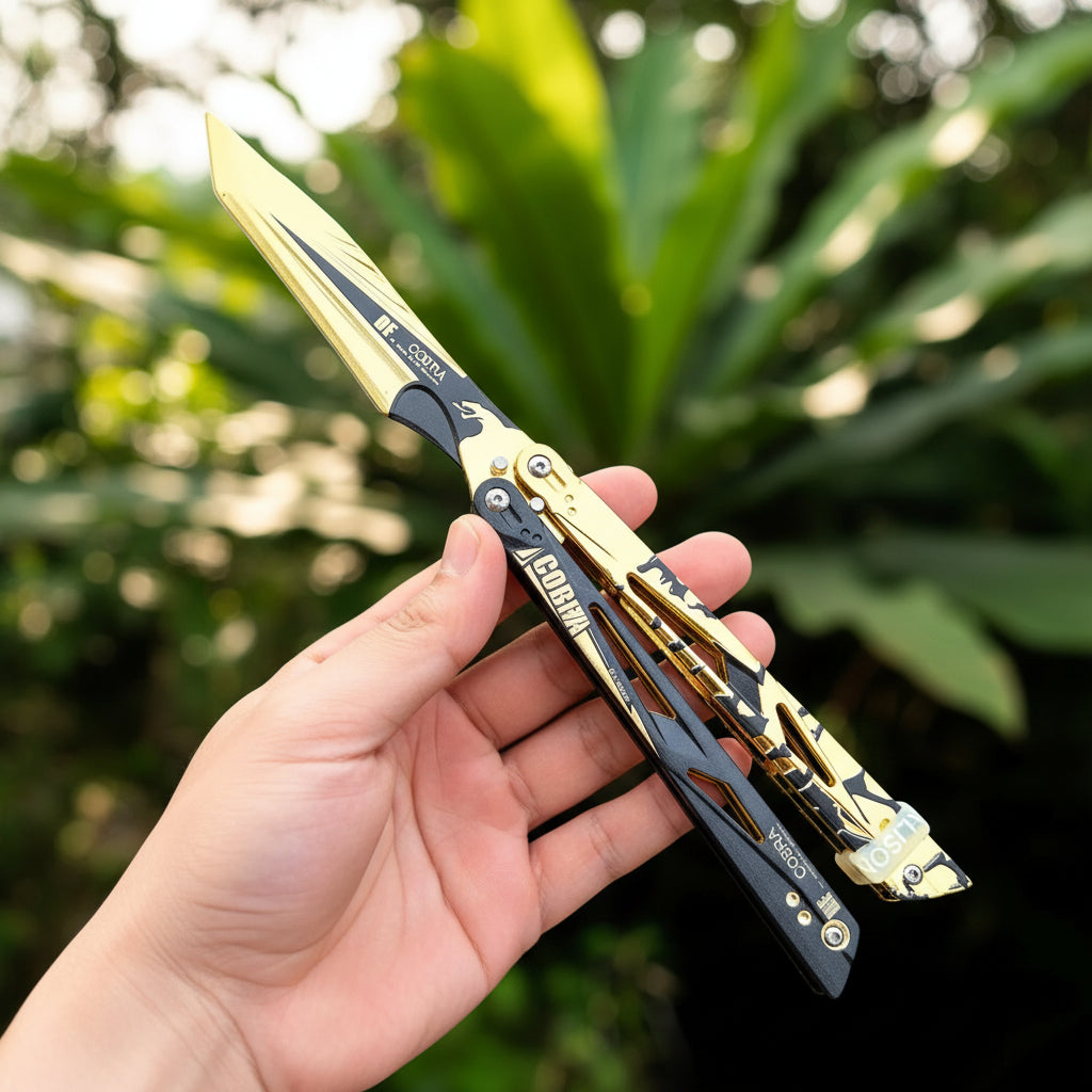 Delta Force IRL Cobra Vanguard High-quality Stainless Steel Balisong Trainer
