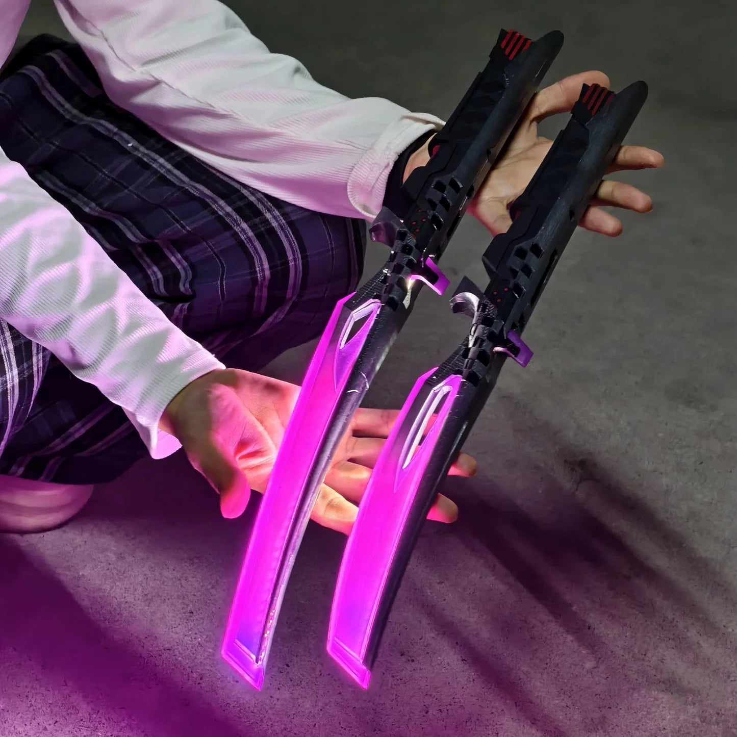 Dual Katana Deadly Duet Replica 3D Night