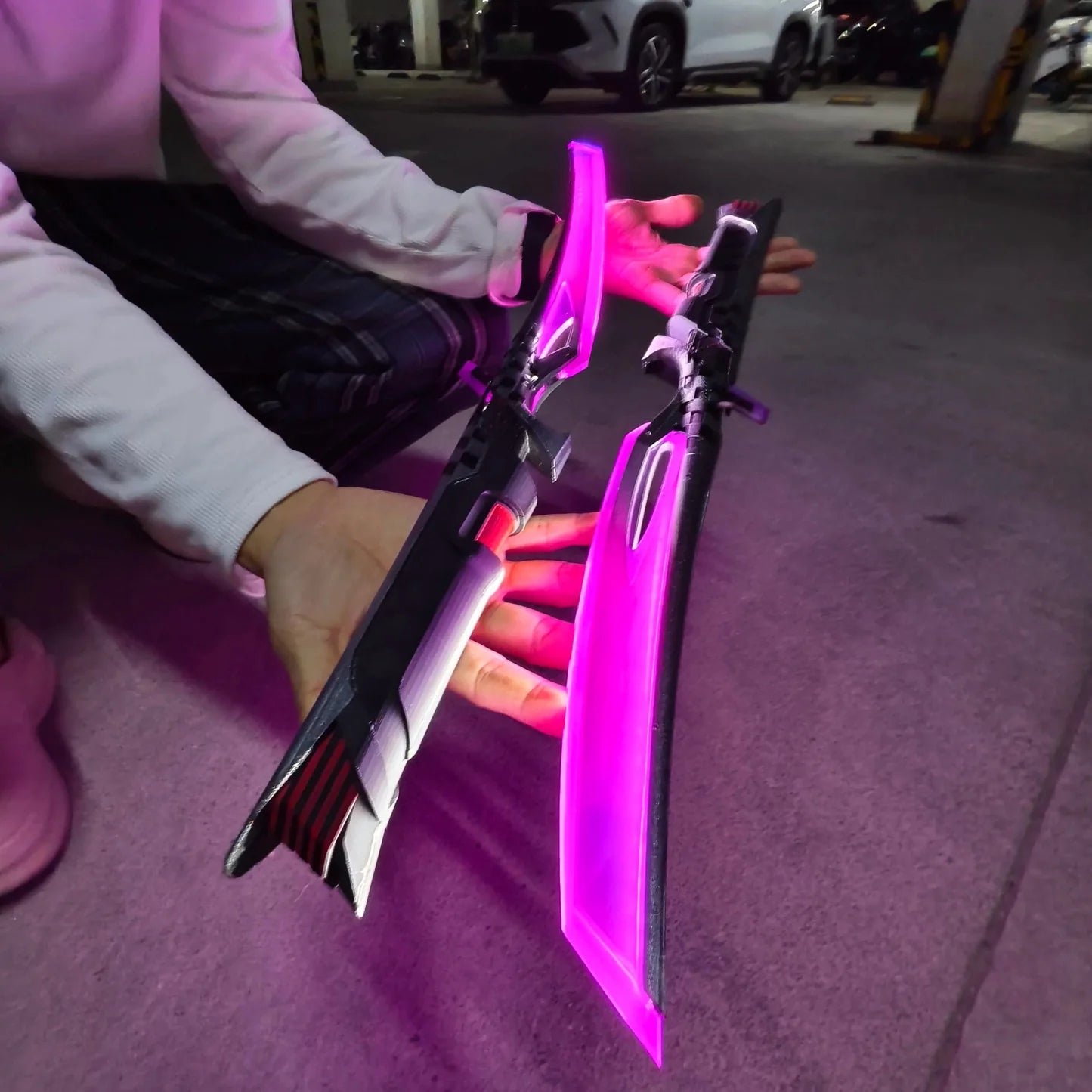 Dual Katana Deadly Duet Replica 3D Night