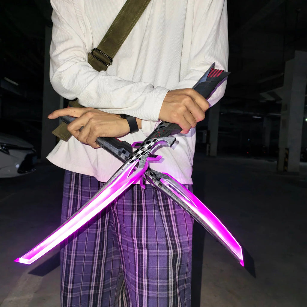 Dual Katana Deadly Duet Replica 3D Night
