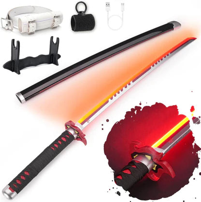 Demon Slayer 103cm Glowing Nichirin Blade 360° Spinning LED Rechargeable – Display Collectible