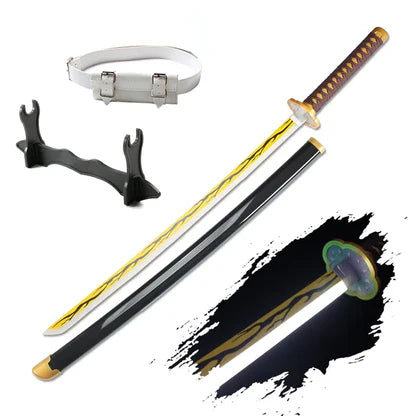 Demon Slayer 103cm Glowing Nichirin Blade 360° Spinning LED Rechargeable – Display Collectible