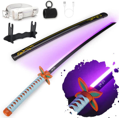 Demon Slayer 103cm Glowing Nichirin Blade 360° Spinning LED Rechargeable – Display Collectible