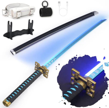 Demon Slayer 103cm Glowing Nichirin Blade 360° Spinning LED Rechargeable – Display Collectible
