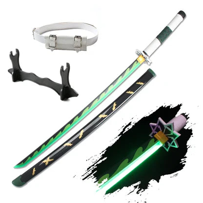Demon Slayer 103cm Glowing Nichirin Blade 360° Spinning LED Rechargeable – Display Collectible