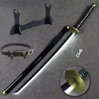 Bleach 103cm LED Glowing Katana 360° Spinning Rechargeable – Metal Display Collectible