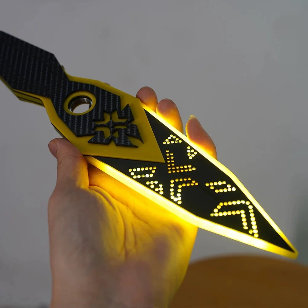 Valorant Champions 2023 Kunai Acrylic Lamp Replica – Game Weapon Night Light | Gaming Desk Decor