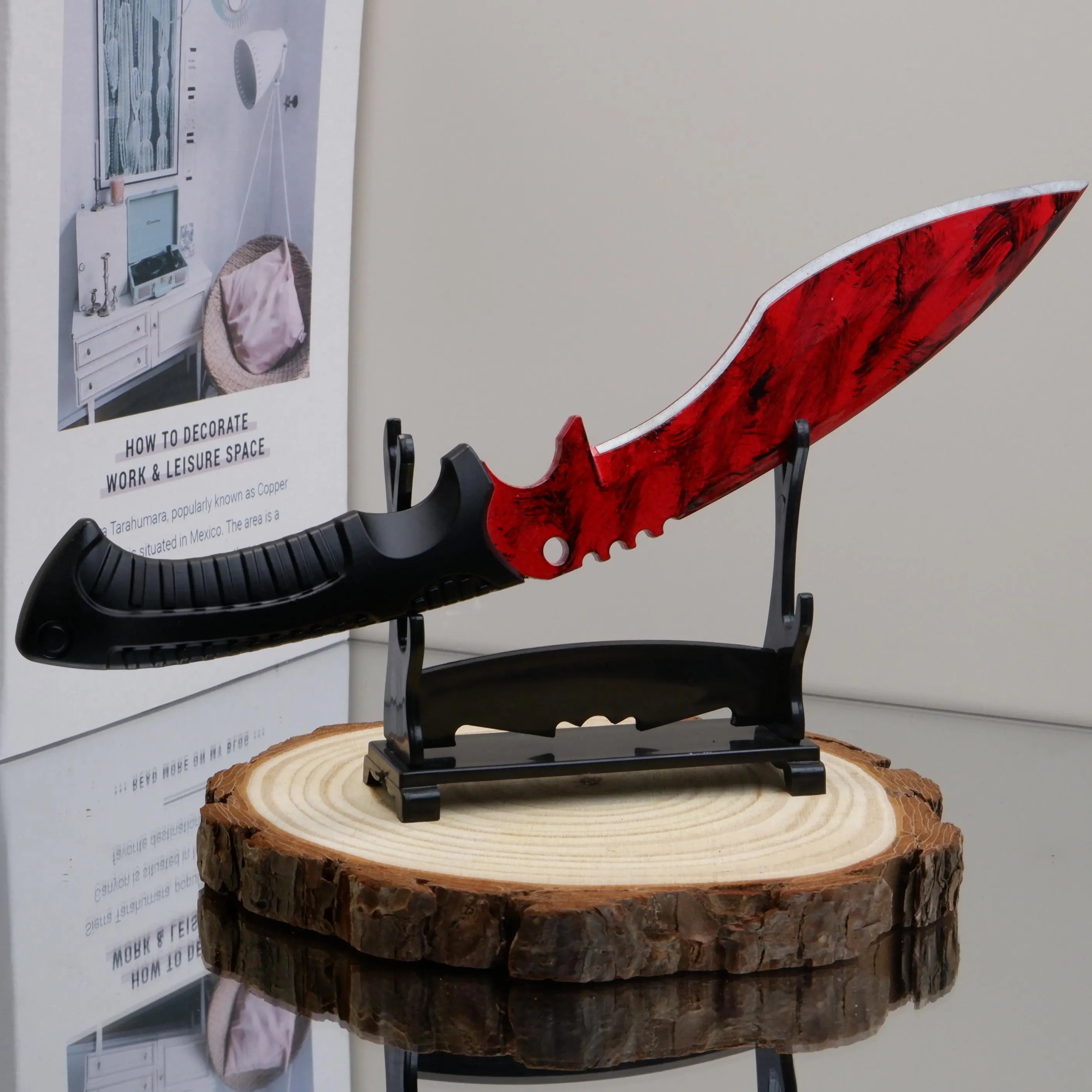 CS:GO Gurkha Knife Training Prop with Holster – Metal Display Collectible