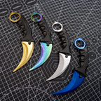CS:GO Karambit Claw Knife Training Prop with Holster – Metal Display Collectible